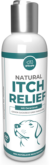 Een fles Natural Itch Relief Shampoo